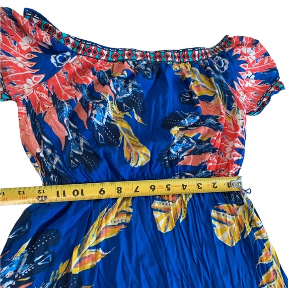 Flying Tomato Off Shoulder Maxi High Low Dress Size Small - Picture 12 of 16